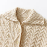 Thickened Loose Lapel Button Up Cardigan Cashmere Sweater